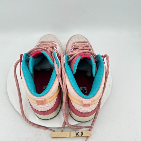 Nike Dunk X Social Status Mid Men Size 10 DJ1173-600 Strawberry Milk Shoes - Picture 9 of 11